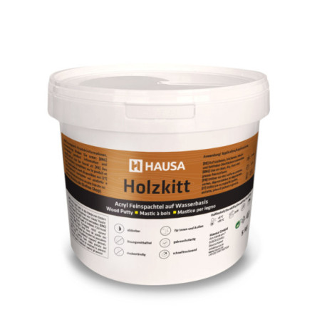 Holzkitt HAUSA 5 kg Weiß Holzspachtelmasse Kitt für Holz