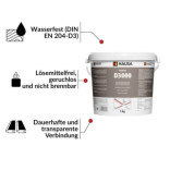 Holzleim HAUSA Wasserfest D3 Leim Extra Stark Weiß 5kg