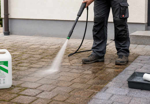 Pflastersteinreinigung - bewährte Methoden für ein dauerhaftes Ergebnis