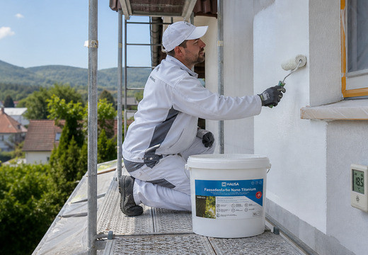 Fassade-Streichen - die Temperatur ist wichtig